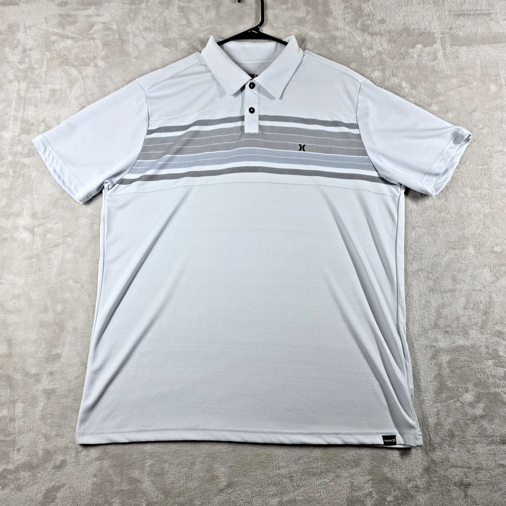Hurley Men's Short Sleeve Polo Size XL Collard Golf Tee Lightweight